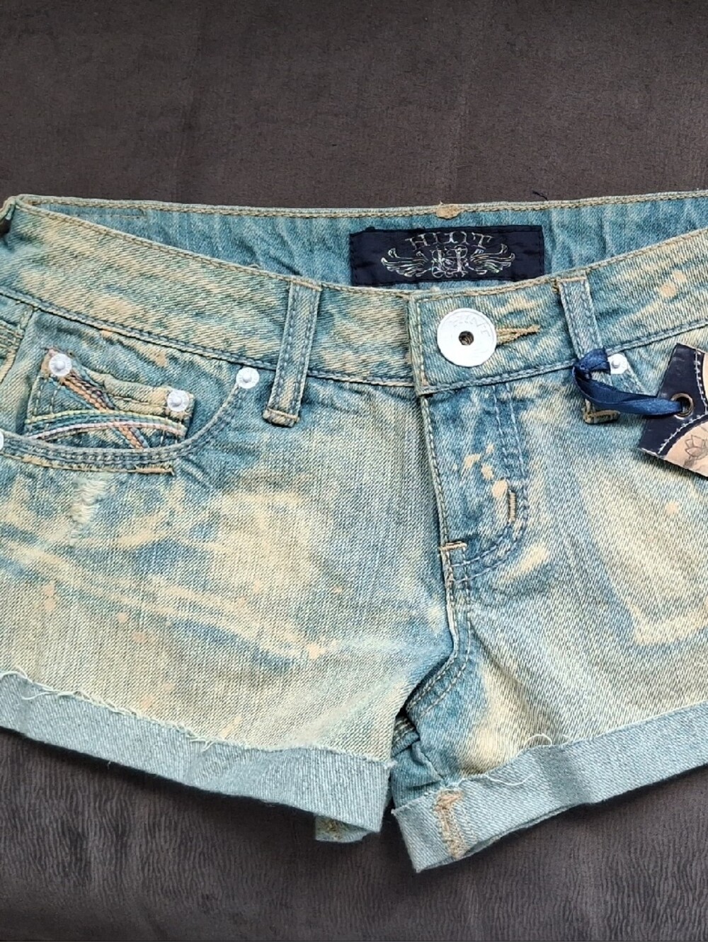 Women’s Distressed Light Blue Jean Shorts